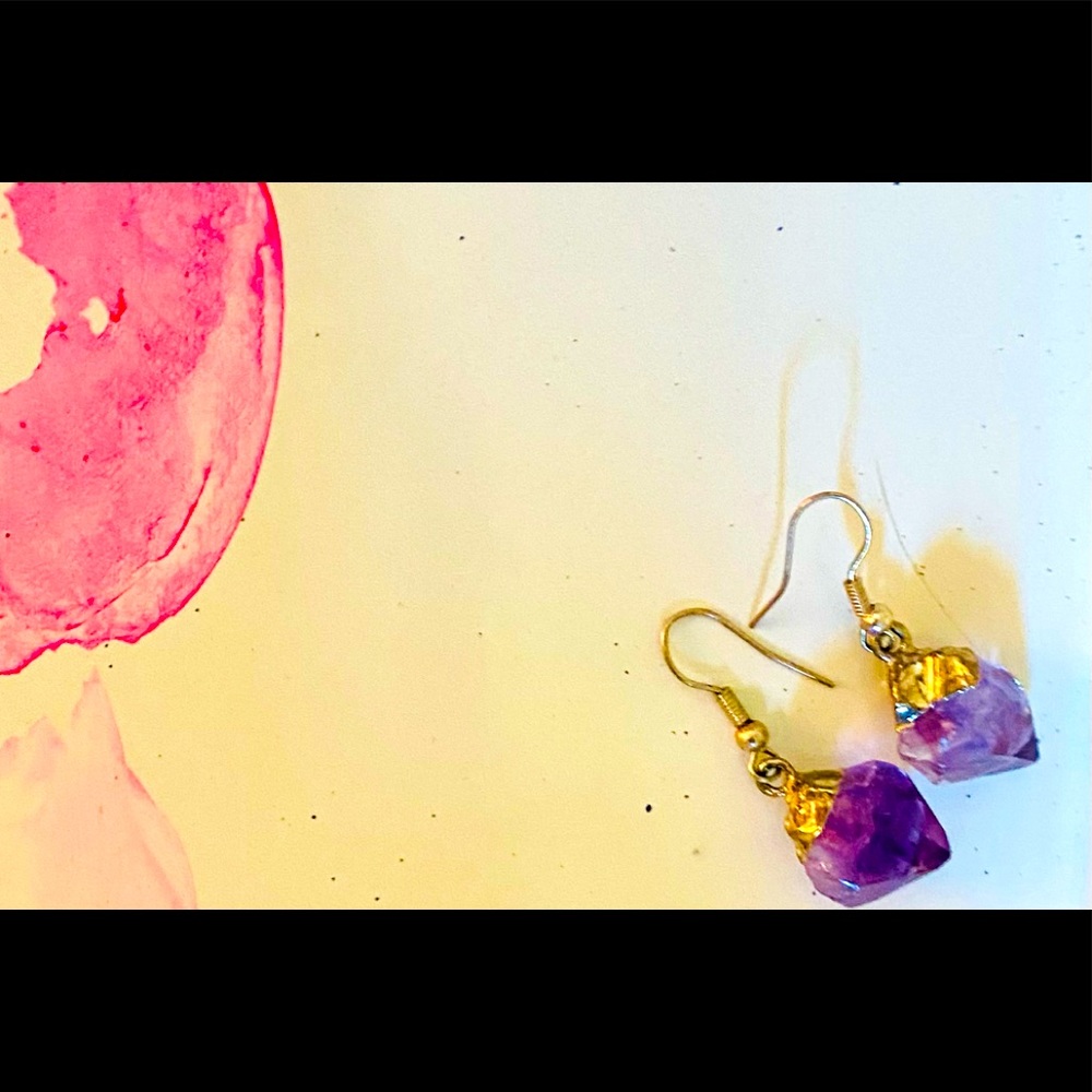 Amethyst earrings